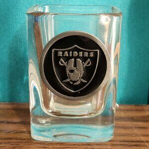 Las Vegas Raiders Thick Square Raised Logo Shot Glass